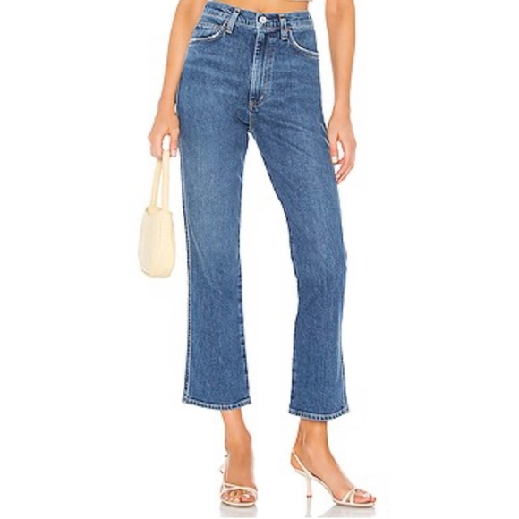 Agolde Denim - AGOLDE 90s Pinch Waist High Rise Kick Jeans in Subdued